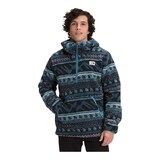 The North Face Men's Campshire Half-Zip Jacket Hoodie, Sherpa, Kangaroo Pocket Front_Flat