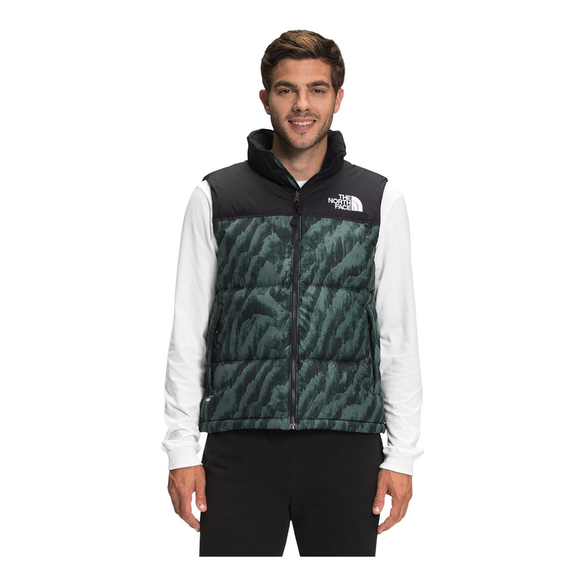 The North Face Men's Nuptse Printed Down Vest | Atmosphere