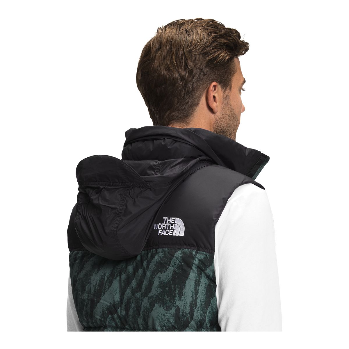 The North Face Men's Nuptse Printed Down Vest | Atmosphere