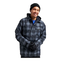 Burton Men's Dunmore Living Lining Winter Snowboard Jacket, Insulated, Hooded, Waterproof Front_Flat