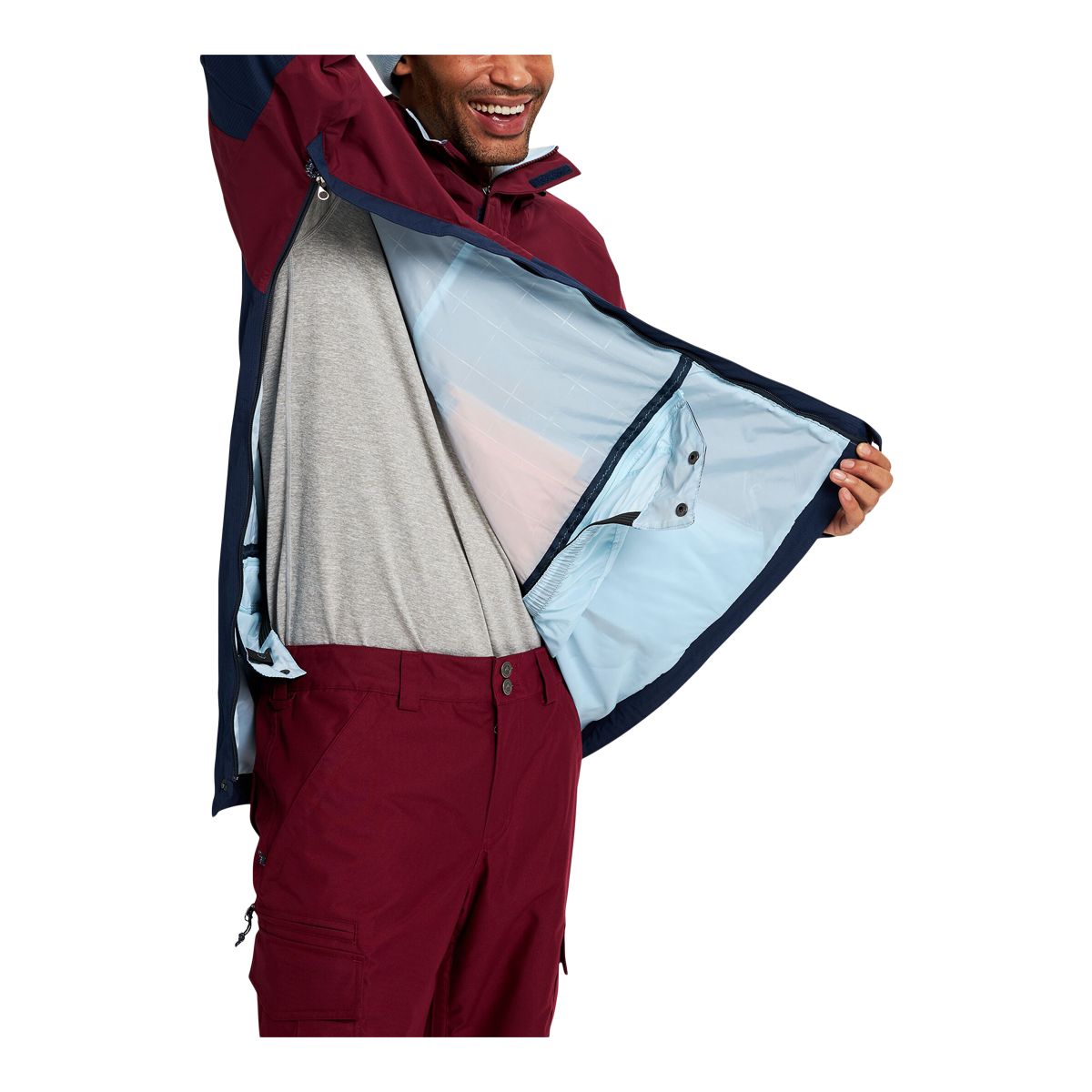 Burton Men's Frostner Anorak Winter Snowboard Anorak Jacket, Insulated, Hooded, Waterproof