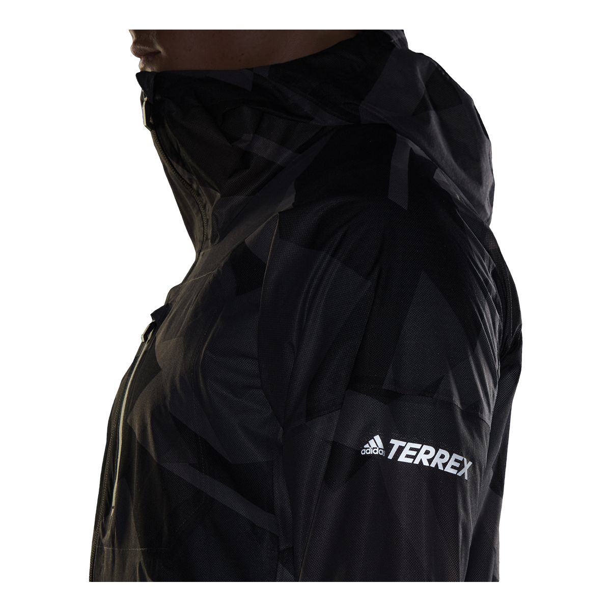 adidas Men's Terrex Agravic Hooded Rain Jacket, Waterproof, Breathable, Hiking, Shell