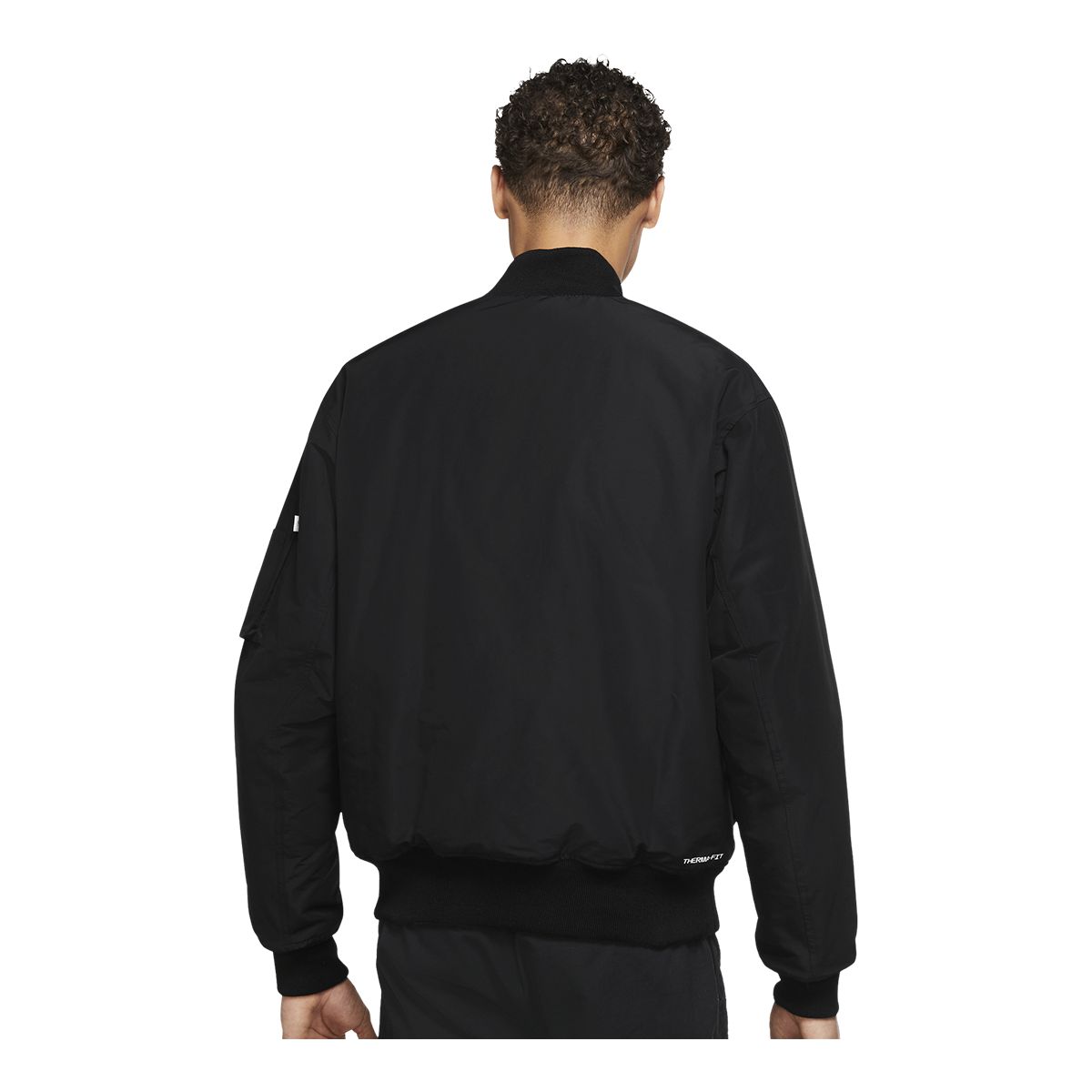 Nike Men's Essential Statement Bomber Spring/Fall Jacket, Short, Insulated Synthetic, Reversible