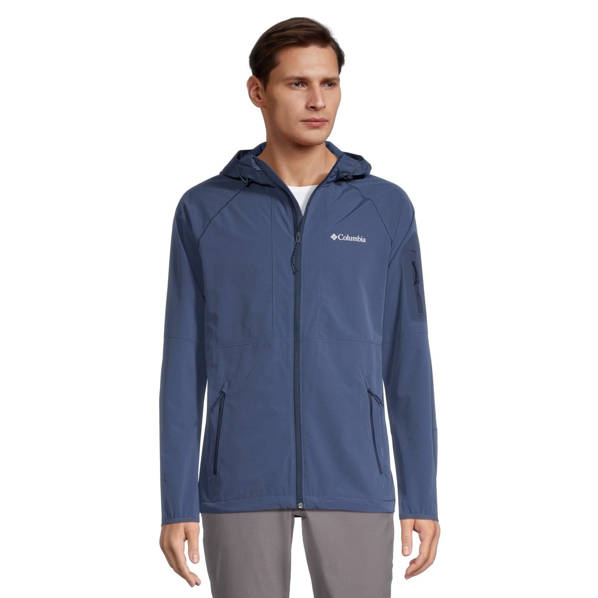 Image of Columbia Men's Tall Heights Water Resistant Hooded Softshell Jacket