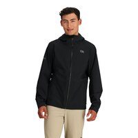 Outdoor Research Men's Stratoburst Stretch Rain Jacket Front_Flat