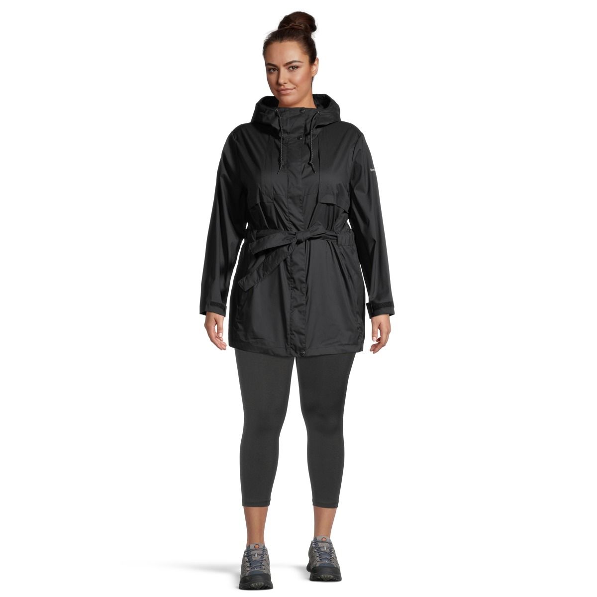 Columbia Women's Plus Size Pardon My Trench Rain Jacket, Waterproof, Hooded, Breathable, Long