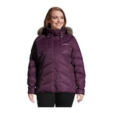 Columbia Women's Lay'D'Down Omni-Heat Plus Size Winter Ski Jacket, Insulated, Hooded Front_Flat