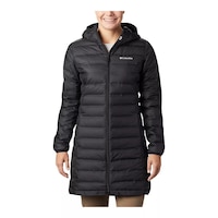 Columbia Women's Lake 22 Long Winter Jacket Front_Flat
