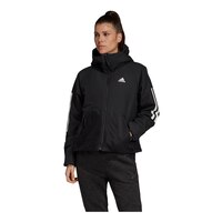 adidas Women's BTS 3-Stripes Hooded Jacket Front_Angled_Left