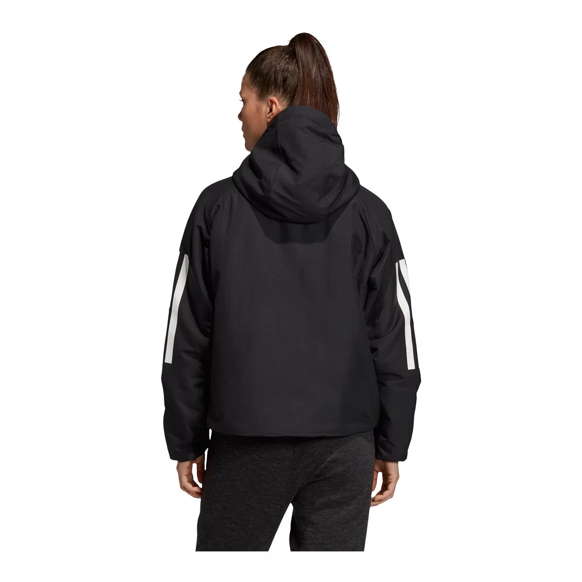 adidas Women s BTS 3 Stripes Hooded Jacket SportChek