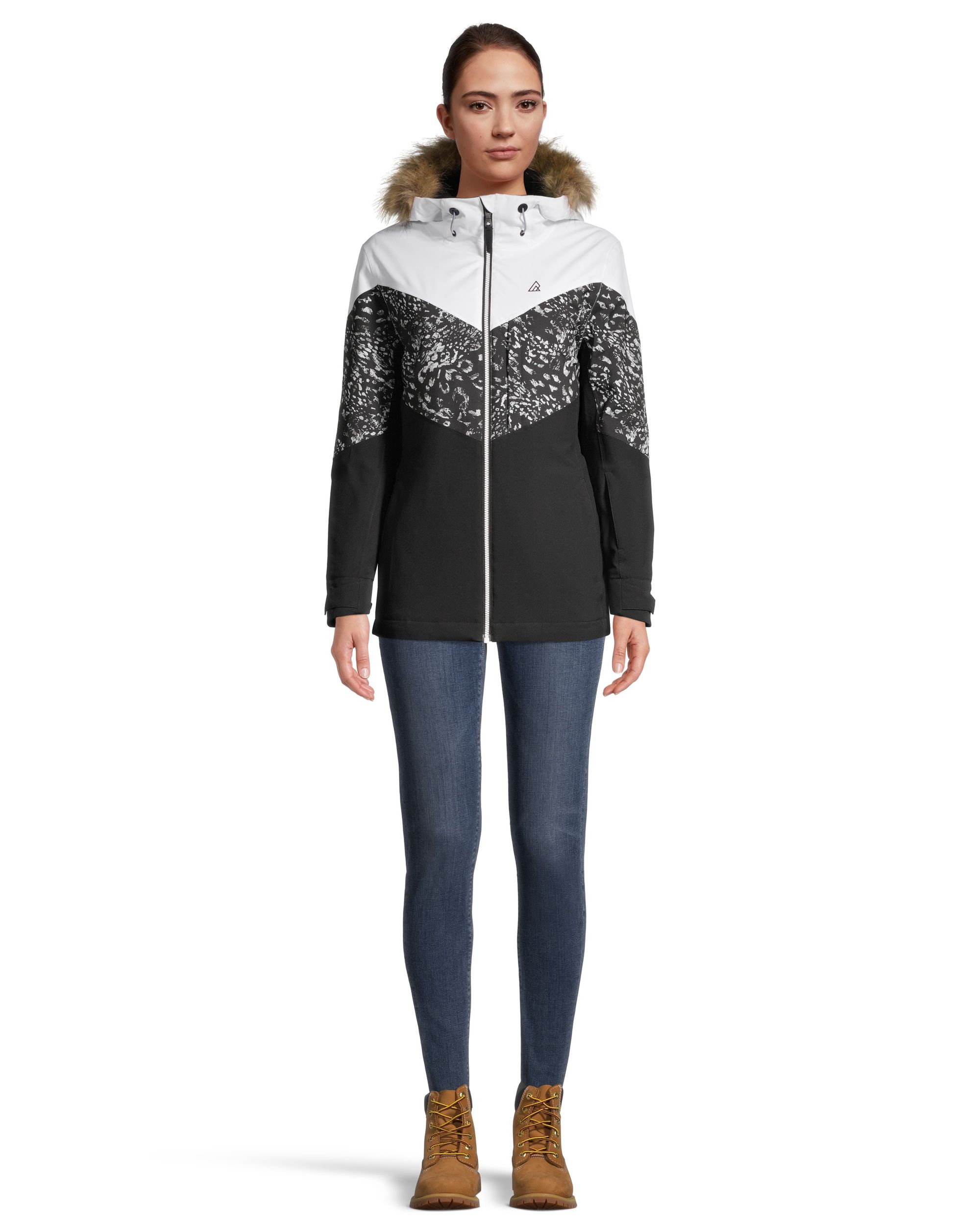 Ripzone Women's Couloir Winter Ski Jacket, Insulated, Hooded, Waterproof