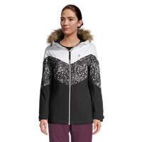 Ripzone Women's Couloir Winter Ski Jacket, Insulated, Hooded, Waterproof Front_Flat