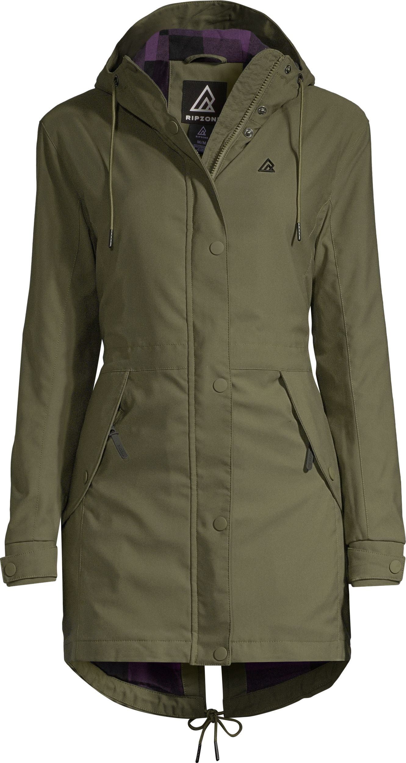 Ripzone Women's Summit Transitional Spring/Fall Jacket, Long, Insulated Synthetic, Hooded