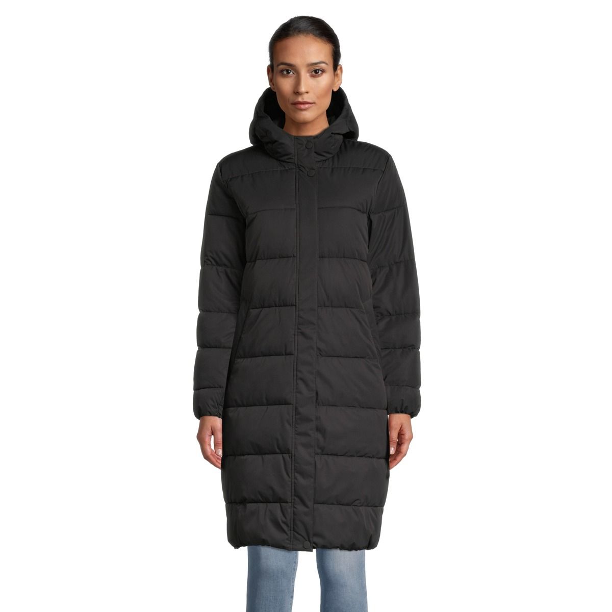 Ripzone Women's Luna Extended Winter Jacket, Long, Insulated Synthetic, Hooded, Waterproof