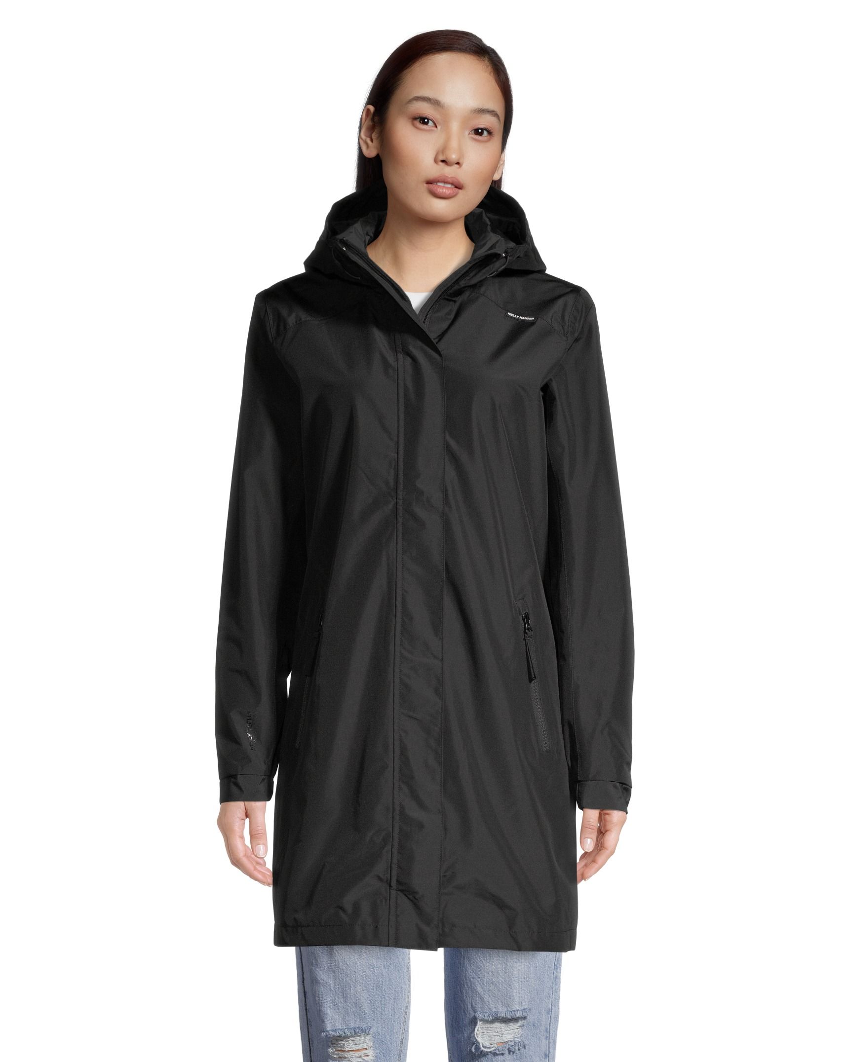 Helly Hansen Women's Valkyrie Hooded Rain Jacket  Waterproof Fleece Lined Long