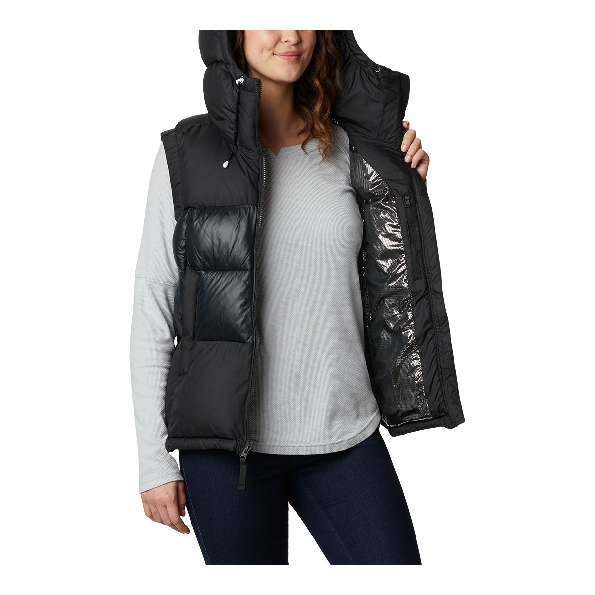 Columbia Women's Pike Lake II Vest, Hooded, Standard Fit, Winter