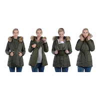 Modern Eternity Women's Naomi Maternity Parka Front_Flat