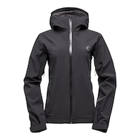 Black Diamond Women's Stormline Stretch Shell Rain Jacket Front_Flat