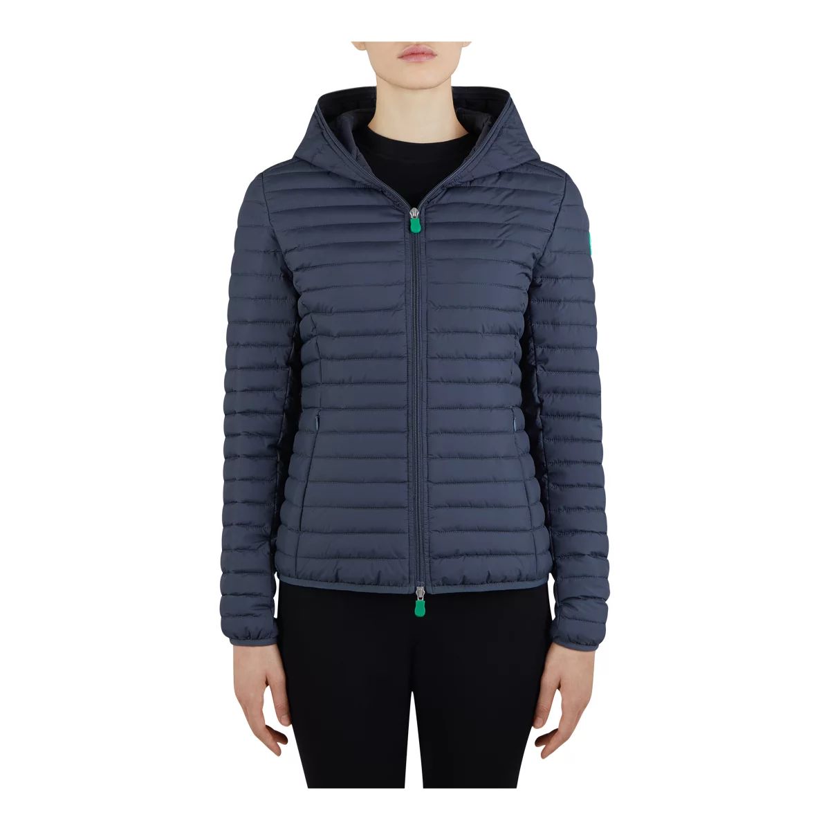 Save The Duck Women's Ella Midlayer Puffer Jacket, Insulated, Hooded,  Water-Repellent