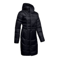 Under Armour Women's Armour Winter Parka/Jacket, Long, Insulated, Hooded, Water Repellent Front_Angled_Right