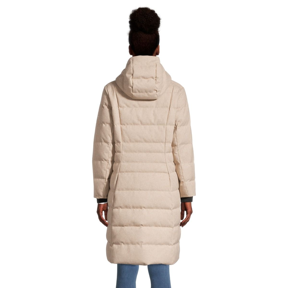 Woods Women's Lipsett Baffled Winter Jacket, Long, Insulated Down