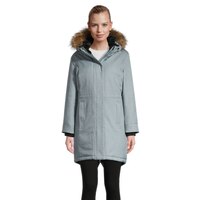 Ripzone Women's Clearwater Winter Parka/Jacket, Long, Insulated Synthetic, Hooded, Waterproof Front_Flat
