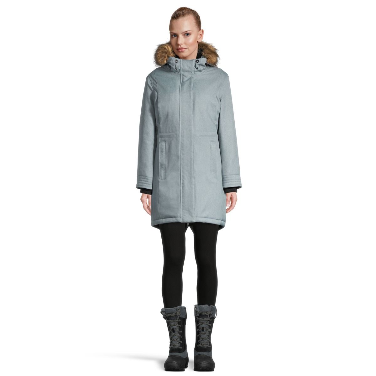 Ripzone Women's Clearwater Winter Parka/Jacket, Long, Insulated Synthetic, Hooded, Waterproof