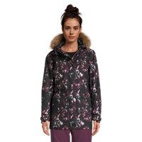 Ripzone Women's Pika Winter Ski Jacket, Insulated, Hooded, Waterproof Front_Flat