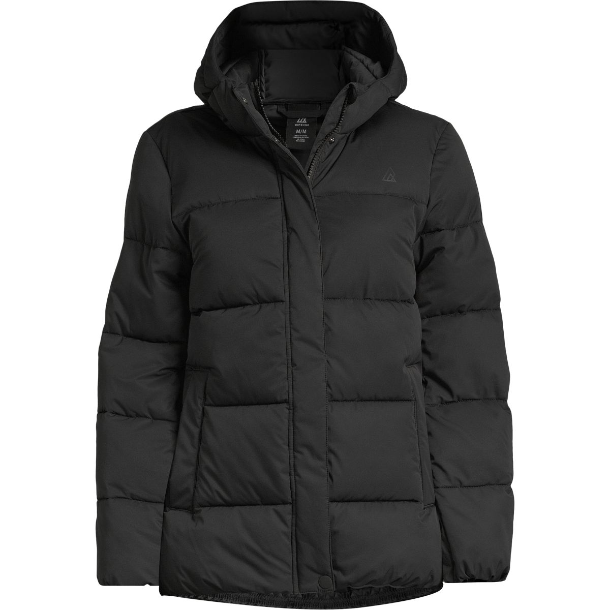 Ripzone Women's Castella Puffer Winter Jacket, Short, Insulated Synthetic, Hooded