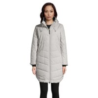 Ripzone Women's Whitehorn Insulated Winter Jacket, Long, Insulated Synthetic, Hooded Front_Flat