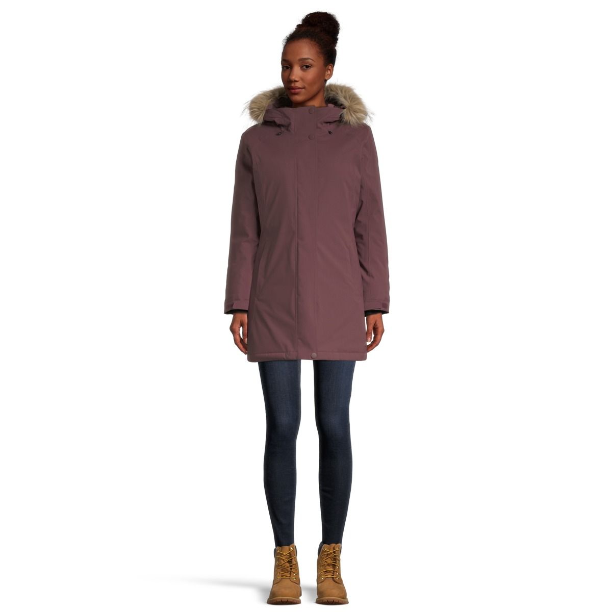 Woods Women's Smythe Stretch Winter Parka/Jacket, Long, Insulated Down, Hooded, Waterproof