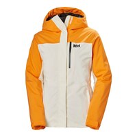 Helly Hansen Women's Snowplay Winter Ski Jacket, Insulated, Hooded, Waterproof, Lightweight Front_Flat