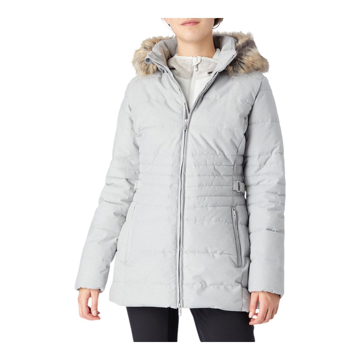 McKINLEY Women's Wells Long Winter Jacket, Long, Insulated Synthetic,  Hooded, Breathable