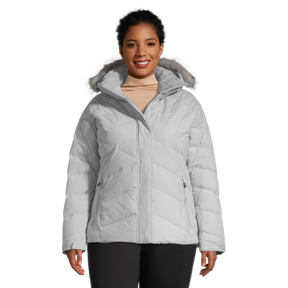 Columbia Women's Lay'D'Down Omni-Heat Plus Winter Ski Jacket  Insulated Hooded