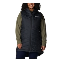 Columbia Women's Heavenly Vest, Insulated, Semi-Fitted, Winter, Long Front_Flat