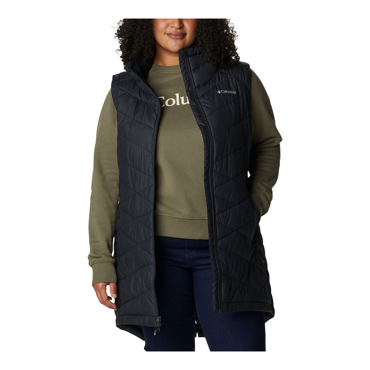 Columbia Women's Heavenly Vest, Insulated, Semi-Fitted, Winter, Long
