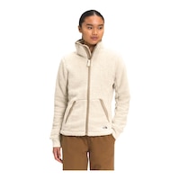 The North Face Women's Campshire Zip Up Sherpa Jacket Front_Flat