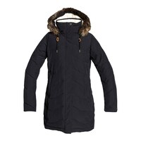 Roxy Women's Ellie Winter Parka/Jacket, Long, Insulated Synthetic, Hooded, Waterproof, Breathable Front_Flat
