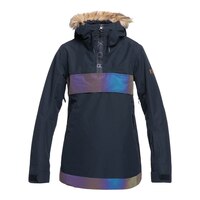 Roxy Women's Shelter Winter Ski Anorak Jacket, Insulated, Hooded, Waterproof Front_Flat