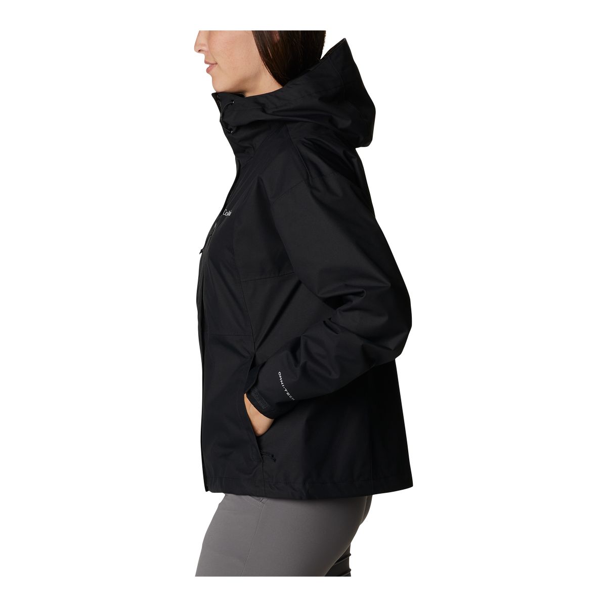 Columbia Women's Hikebound Omni-Tech Hooded Waterproof Rain Jacket ...