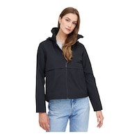 Tentree Women's Nimbus Short Rain Jacket Front_Angled_Right