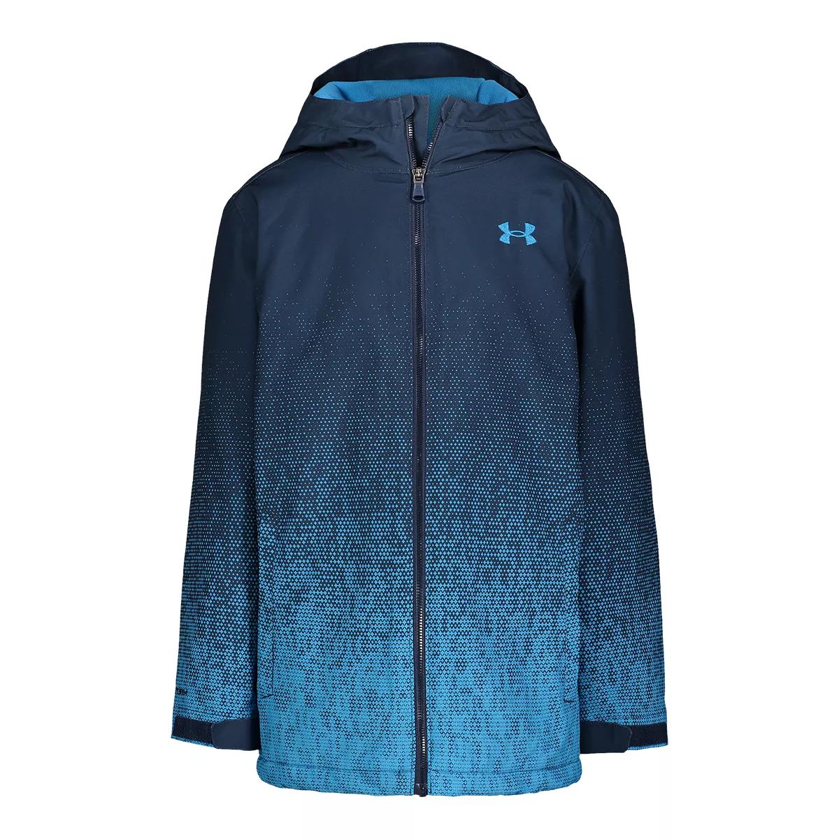 Under Armour Boys' Blackrun Winter Jacket, Kids', Microfleece, Insulated, Waterproof, Hooded