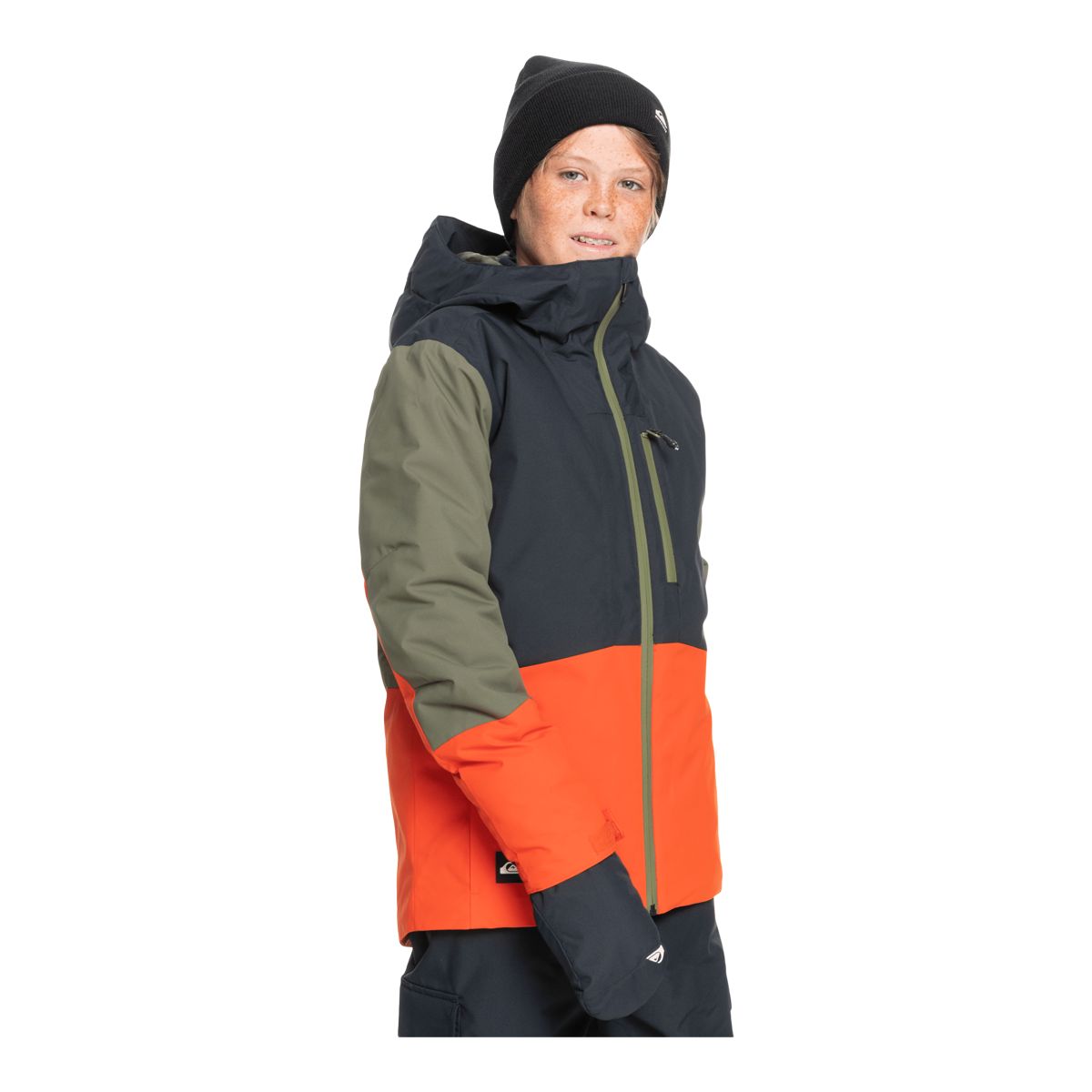 Quiksilver Boys' Ambition Winter Jacket, Kids', Ski, Insulated, Waterproof, Hooded