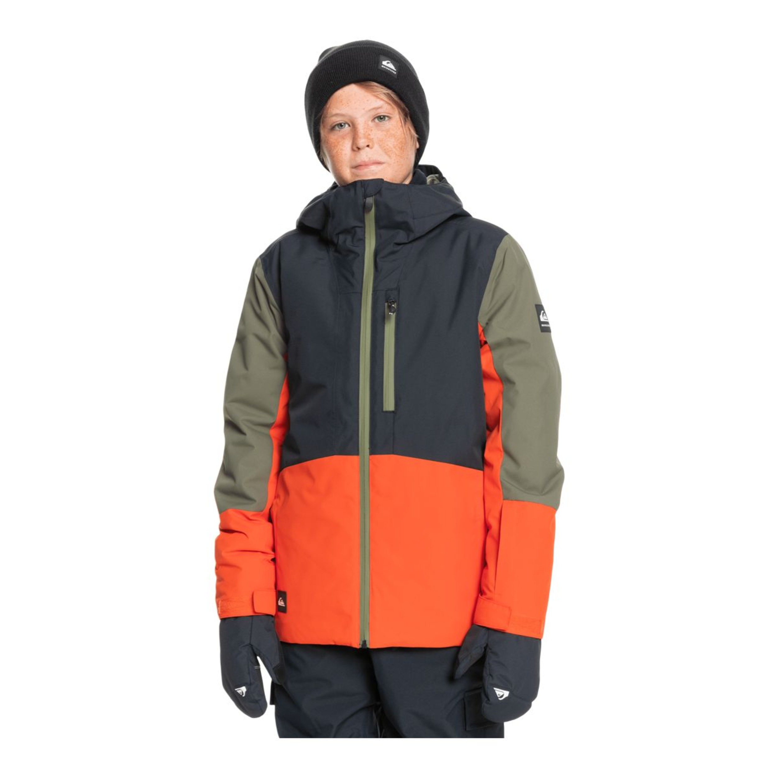 Quiksilver Boys' Ambition Winter Jacket, Kids', Ski, Insulated, Waterproof, Hooded