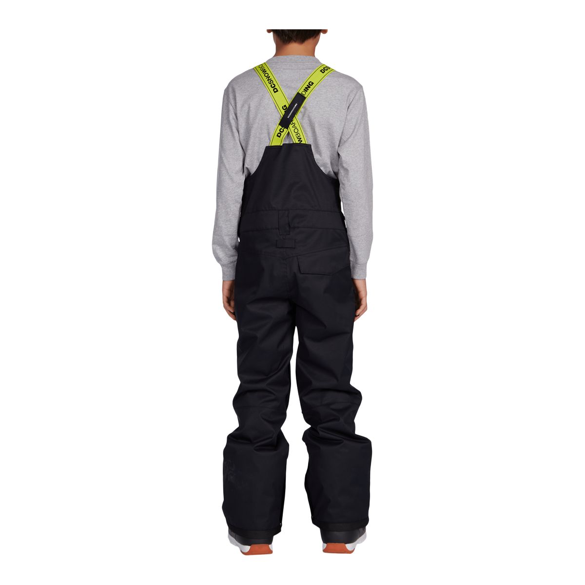DC Kids' Roadblock Bib Snow Pants, Boys', Winter, Ski, Waterproof, Insulated