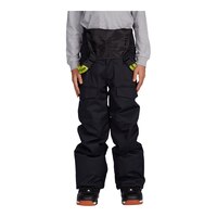 DC Kids' Roadblock Bib Snow Pants, Boys', Winter, Ski, Waterproof, Insulated Front_Flat