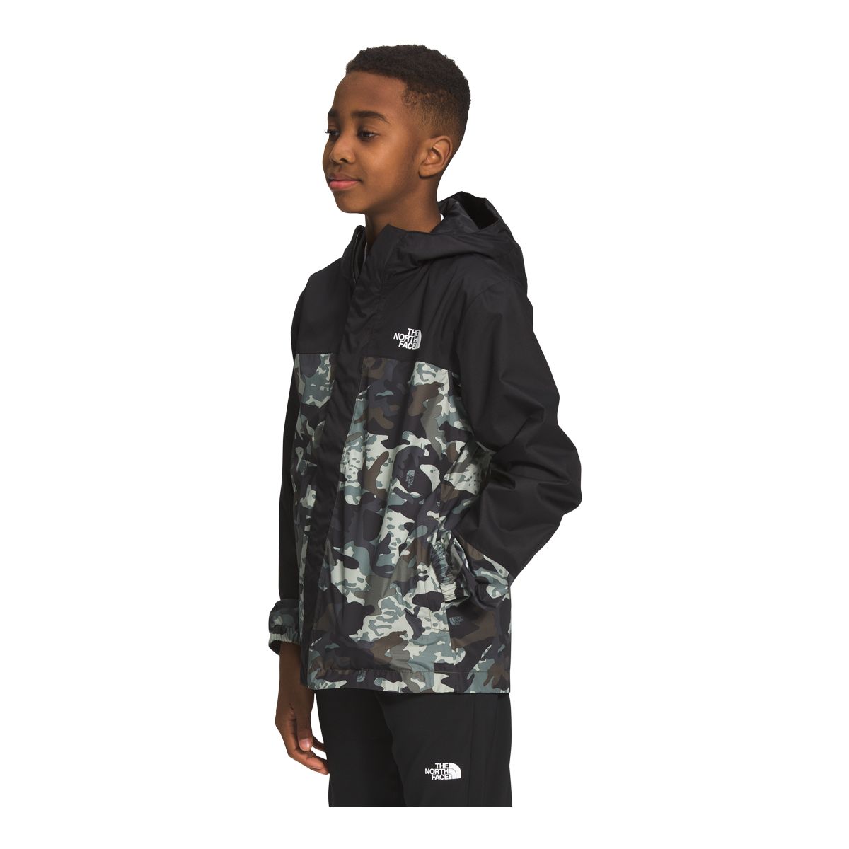 The North Face Boys' Printed Antora Rain Shell Jacket