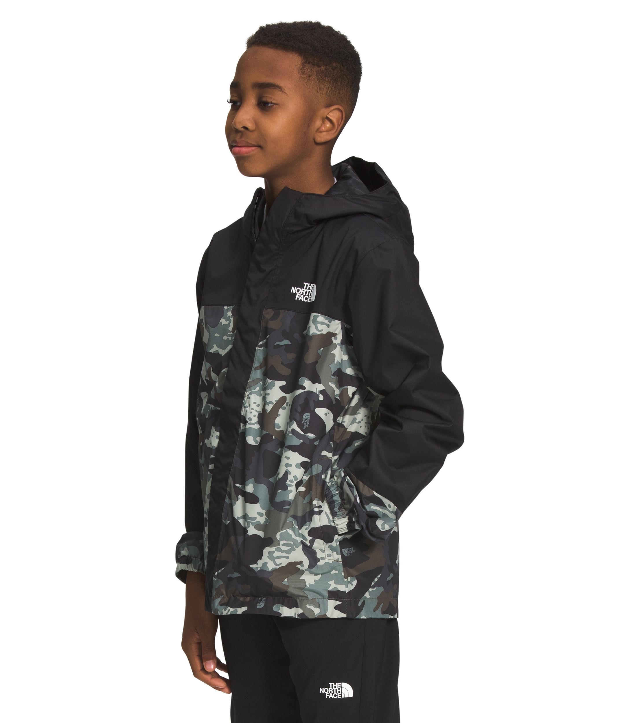 The North Face Boys' Printed Antora Rain Shell Jacket