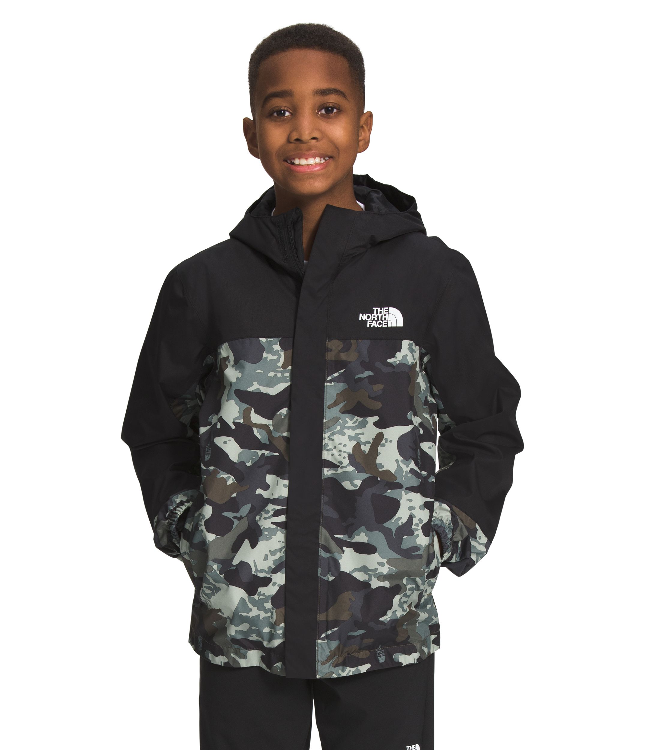 The North Face Boys' Printed Antora Rain Shell Jacket