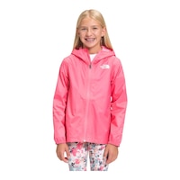 The North Face Girls' Zipline Rain Jacket Front_Flat